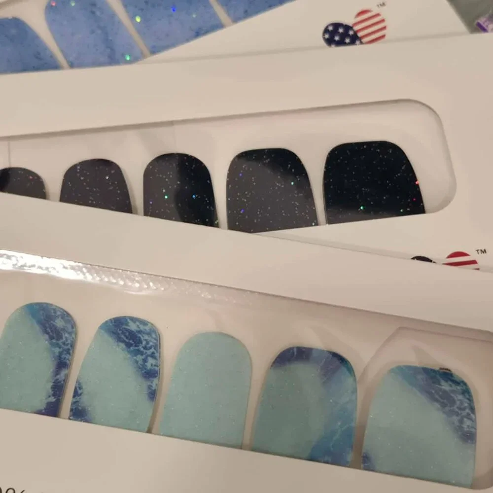Color Street Blue Press On Nail Design Bundle- Blue #1